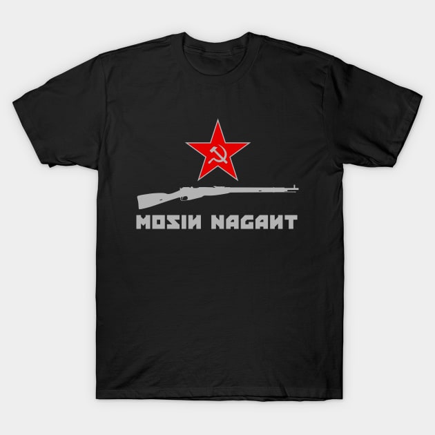 Mosin Nagant Rifle Lover T-Shirt by Runesilver